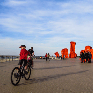 Le bord de mer d'Ostende.