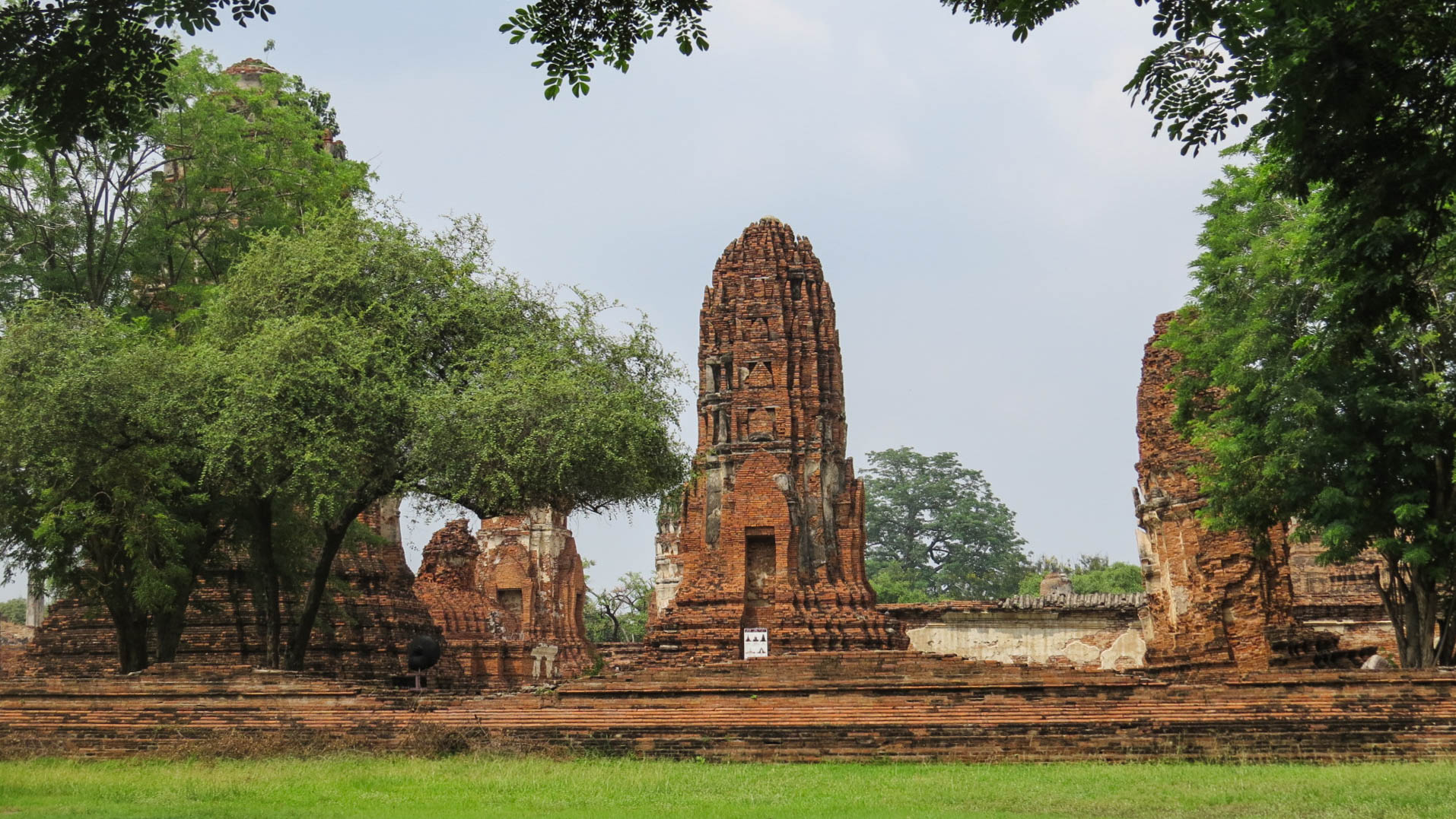 Wat Mahathat fauteuil roulant Ayutthaya