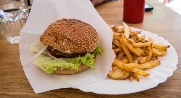 Burger vegan à Berlin.